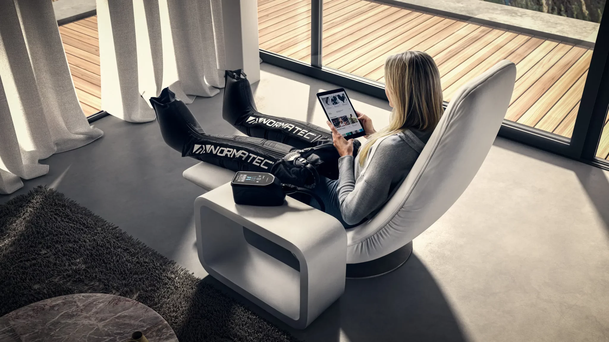 Hyperice recovery room session at TruSelf San Diego